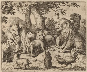 Renard tente de se disculper, probablement vers 1645-1656