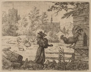 Renart déguisé en moine