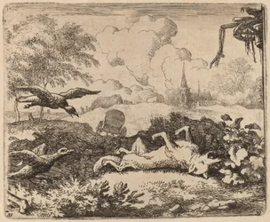 Renard et les corbeaux