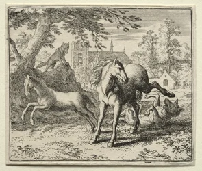 Renart le goupil : Renart trompe le loup