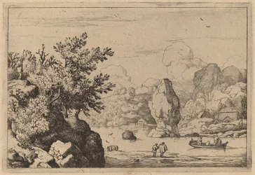 Roche au milieu d