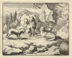 Le chat appelle Renard à comparaître devant le tribunal, 1650-75