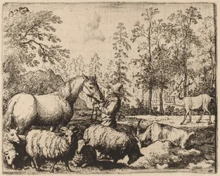 Le Cheval et le Cerf, probablement vers 1645-1656