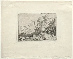 La cabane avec la clôture rustique