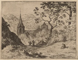 Le clocher, probablement c. 1645-1656