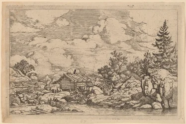 Trois chèvres à la rivière