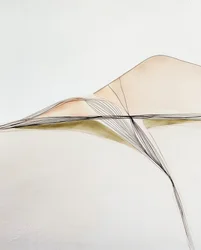 Paysage fluide abstrait