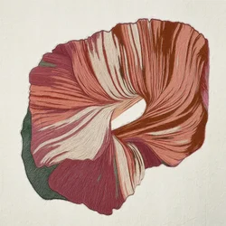 Flux abstrait cramoisi