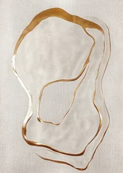 Formes fluides dorées
