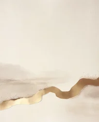 Paysage abstrait doré