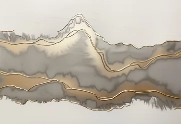 Montagnes abstraites dorées
