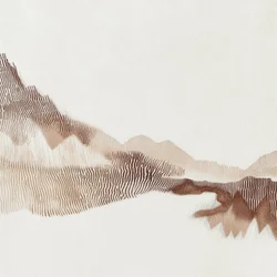 Crêtes montagneuses en relief