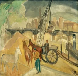 Paysage avec pont