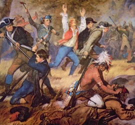Le massacre de la vallée de Wyoming en juillet 1778 (détail)