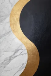Marbre Black Gold Curve
