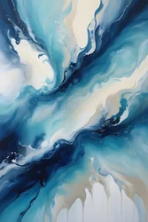 Abstrait « Blue Fluid »