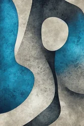 Bleu-gris organique fluide