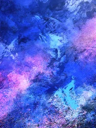 Tourbillon cosmique bleu-violet