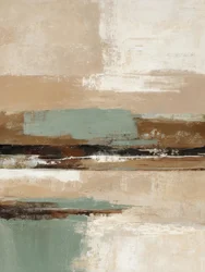 Horizon abstrait aux tons terreux