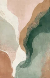 Abstrait fluide aux tons terreux