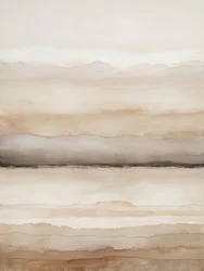 Abstrait aux tons terreux et superposés