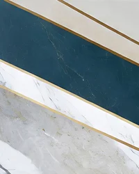 Marbre élégant à rayures dorées