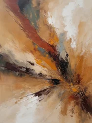 Explosion abstraite et flamboyante