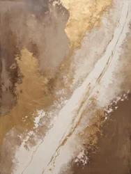 Flux abstrait doré