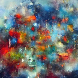 Abstraction moderne et colorée