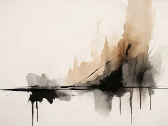 Paysage abstrait serein