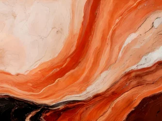 Abstrait fluide en terre cuite