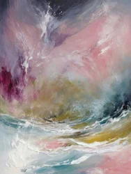 Des vagues océaniques éclatantes