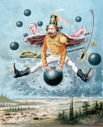 Les aventures surprenantes du baron de Münchhausen, illustration par Alphonse Adolphe Bichard (1879)