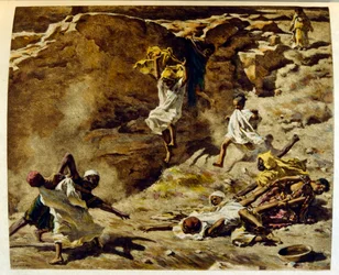 Illustration de Dinet tirée de "Mirages" Scènes de la vie arabe. 1906. Mirages, Scènes de la vie arabe a été illustré par Etienne Dinet et commenté par Silman Ben Ibrahim Bamer. Nasreddine Dinet est né sous le nom d