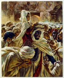 Illustration de Dinet tirée de "Mirages" Scènes de la vie arabe. 1906. Mirages, Scènes de la vie arabe a été illustré par Etienne Dinet et commenté par Silman Ben Ibrahim Bamer. Nasreddine Dinet est né sous le nom d