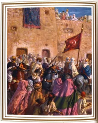 Le départ pour El Djihad ou la Guerre Sainte, 1918