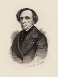 Portrait du compositeur Giacomo Meyerbeer 1791-1864, 1875