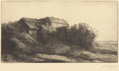 Chaumière sur un coteau
