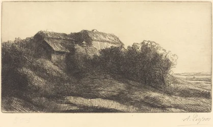 Chaumière sur le coteau