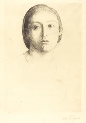 Tête de jeune fille