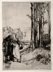 La promenade du convalescent, vers 1861