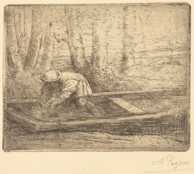 Homme en barque
