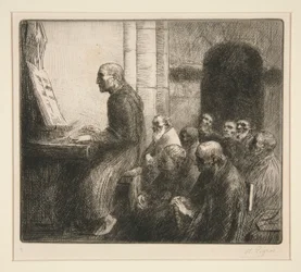 Moine jouant de l