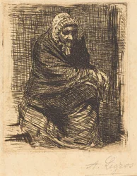 La vieille femme assise