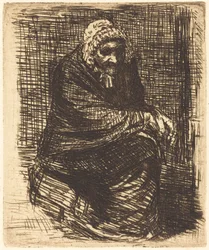 Vieille femme assise