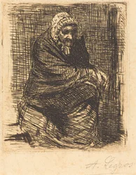 La vieille femme assise