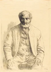 Vieillard assis