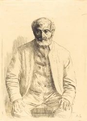 Vieillard assis
