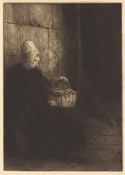 Peasant Woman of Boulogne (Paysanne des environs de Boulogne dite La femme au panier)