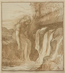 Paysanne à la source